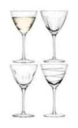 LSA Charleston Wine Goblets, Set of 4 LSA Charleston Wine Goblets, Set of 4